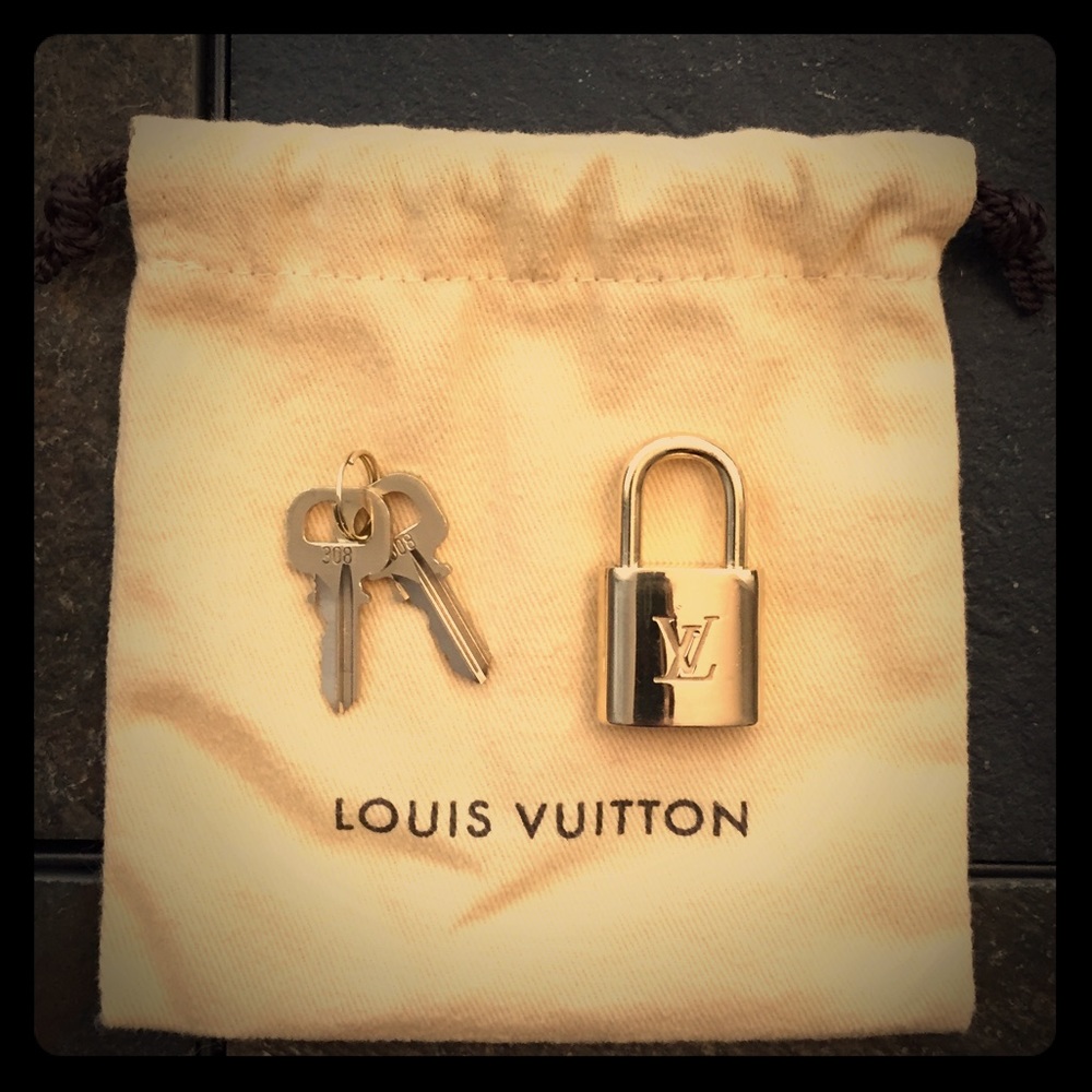SOLD Polished LV Lock & Two-Key Set